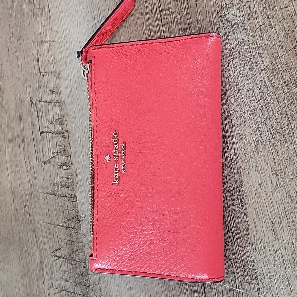 Kate Spade Leila small slim bifold wallet - hot pink